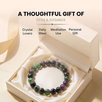 Ruby Zoisite Bracelet for Creativity & Positivity