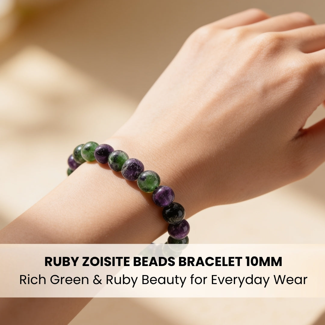 Ruby Zoisite Bracelet for Creativity & Positivity