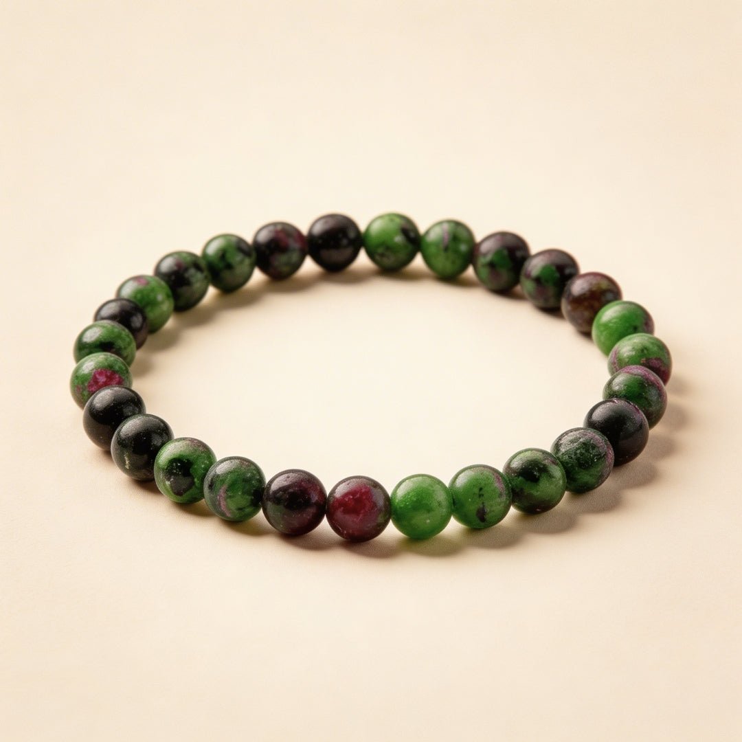 Ruby Zoisite Bracelet for Creativity & Positivity - plusvalueindia