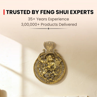 Infographic detailing Sankat Mochan placement in the South direction for strength, overcoming fears, and house shielding