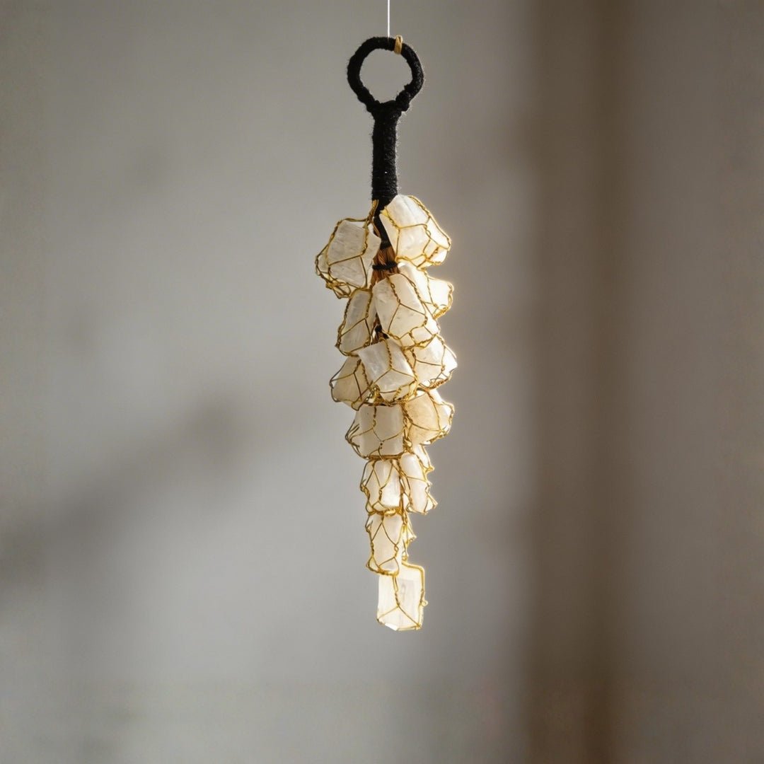 Selenite Stone Crystal Door Hanging for Protection from Negative Energy at Home & Office - plusvalueindia