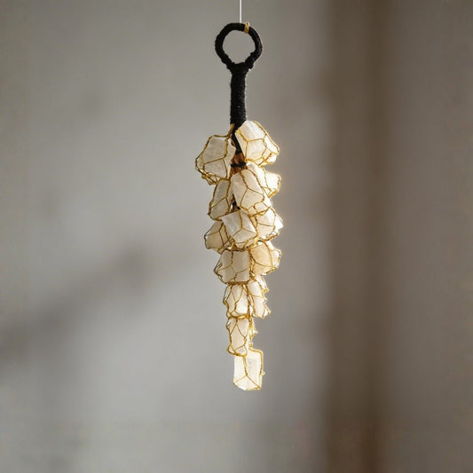 Selenite Stone Crystal Door Hanging for Protection from Negative Energy at Home & Office - plusvalueindia