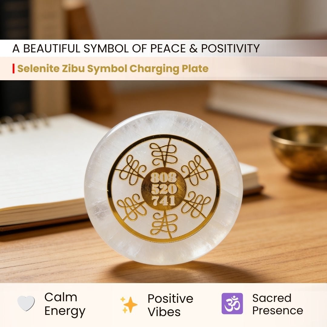 Selenite Square/Round Charging Plate - Crystal Cleansing & Charging - Reiki Healing Crystal Aura Chakra - plusvalueindia