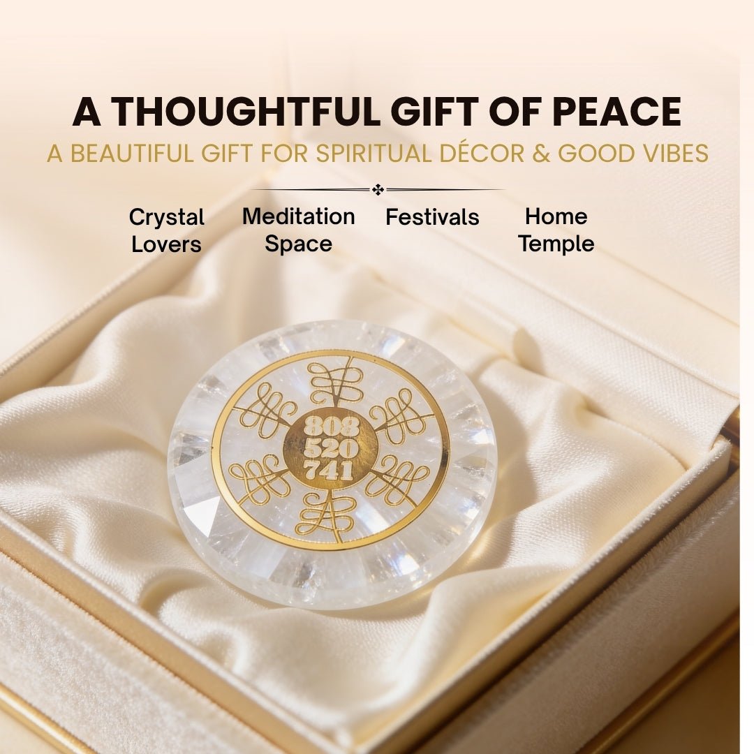 Selenite Square/Round Charging Plate - Crystal Cleansing & Charging - Reiki Healing Crystal Aura Chakra - plusvalueindia