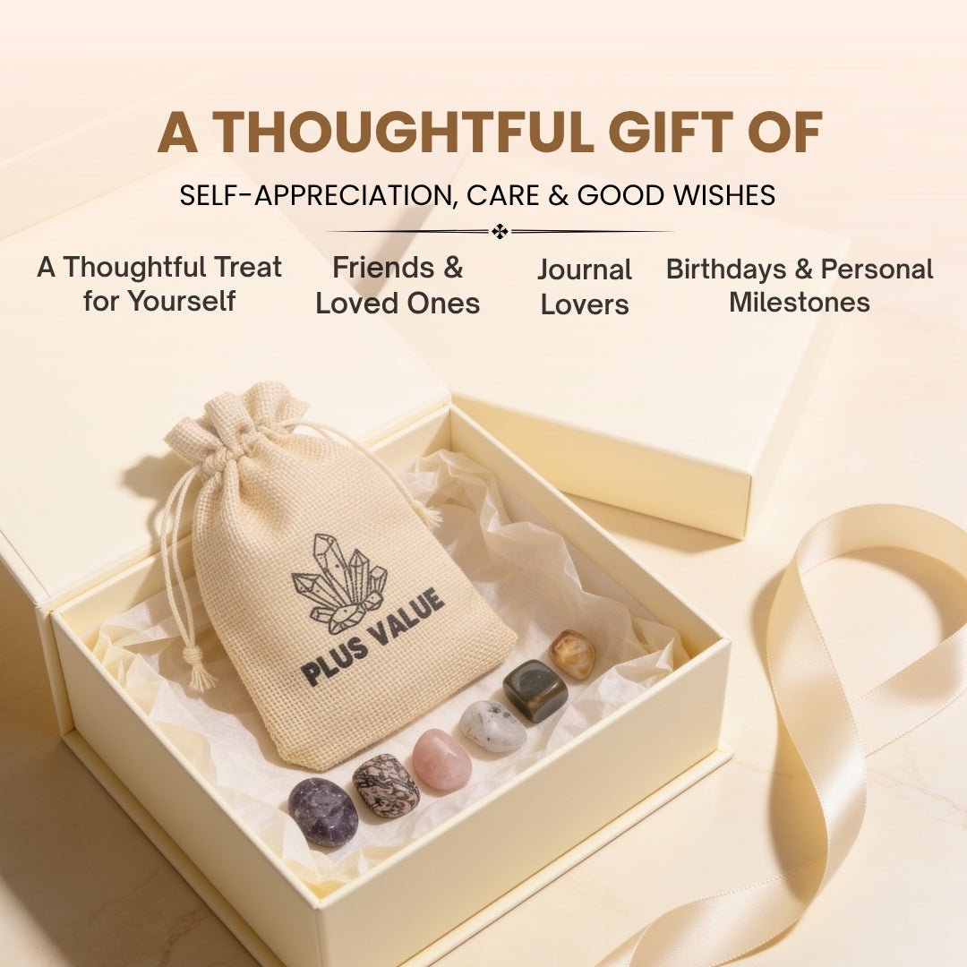 Compact Self-Love crystal bag placed on bedroom nightstand and slipped into handbag for daily emotional comfort