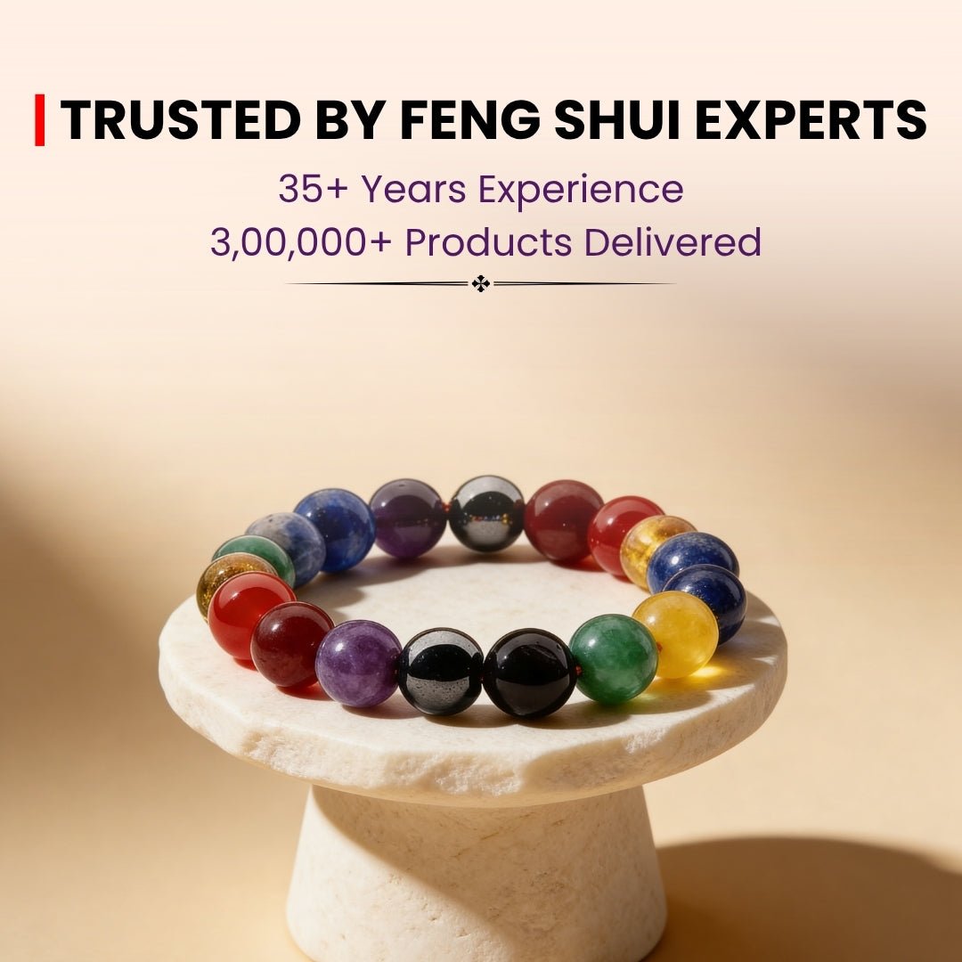 Original 7 Chakra Protection Bracelet for Men & Women [Natural stones] - plusvalueindia