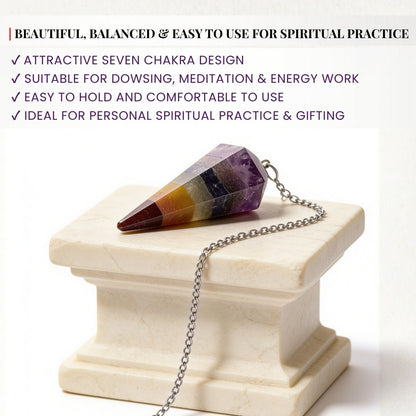 pendulum with 2 × 1 inch body, 7.5-inch chain and 16-gram weight