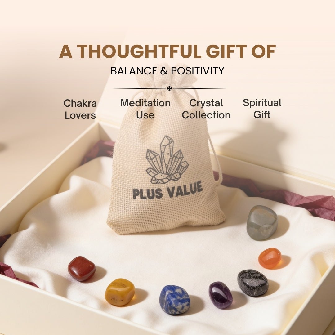 seven chakra crystal bag shown for carrying in a purse or pocket