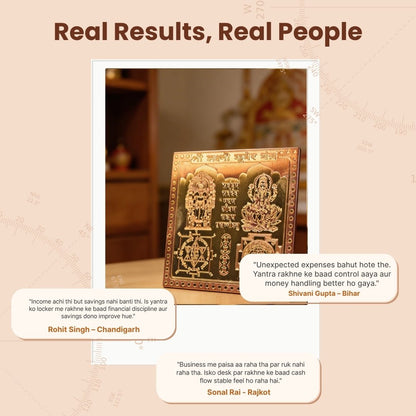 Shree Lakshmi Kuber Yantra For Pooja, Wealth & Prosperity, Vastu at Home & Office Size 3Inch - plusvalueindia