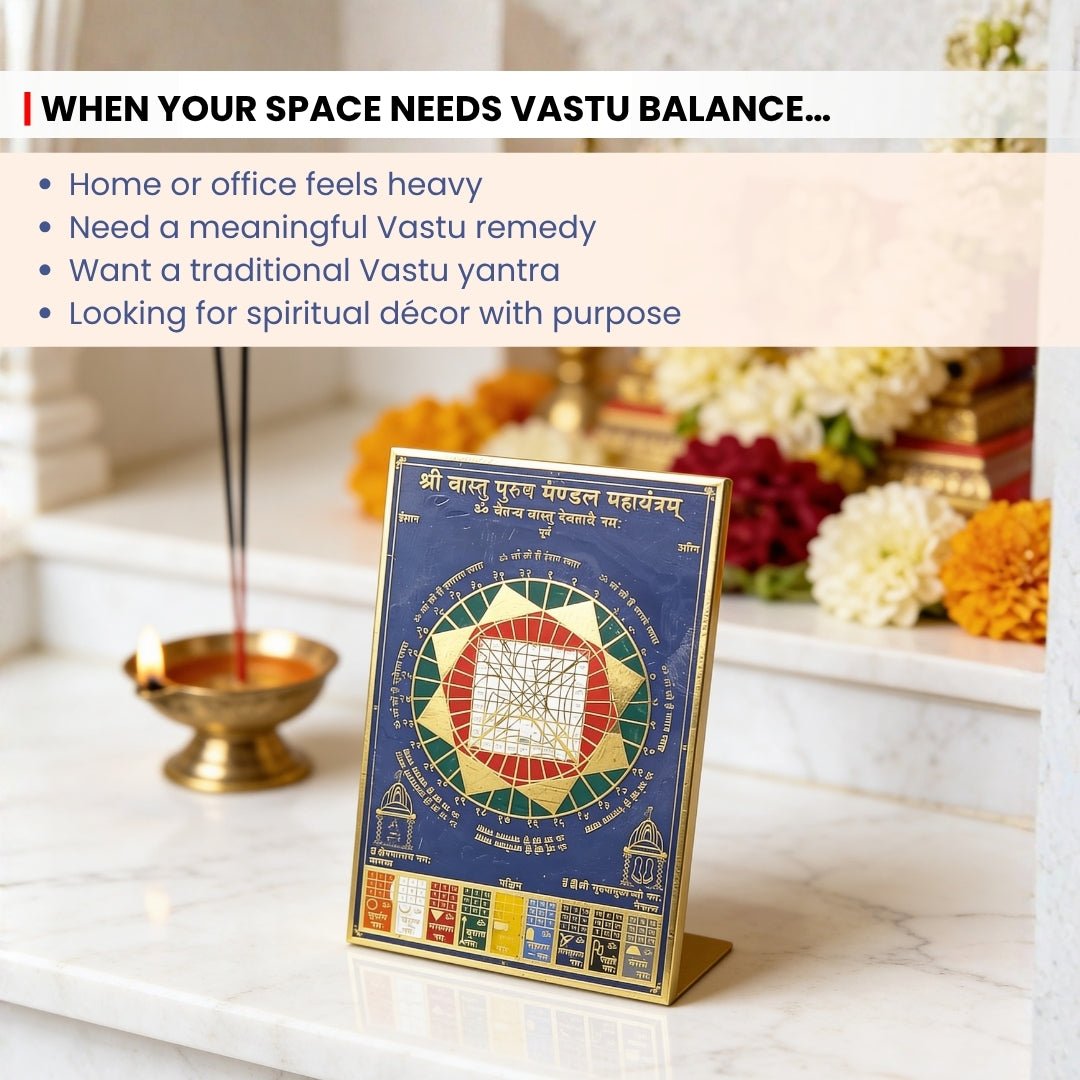 Vastu Purush Mahayantram With Navagraha Multi Colour - plusvalueindia