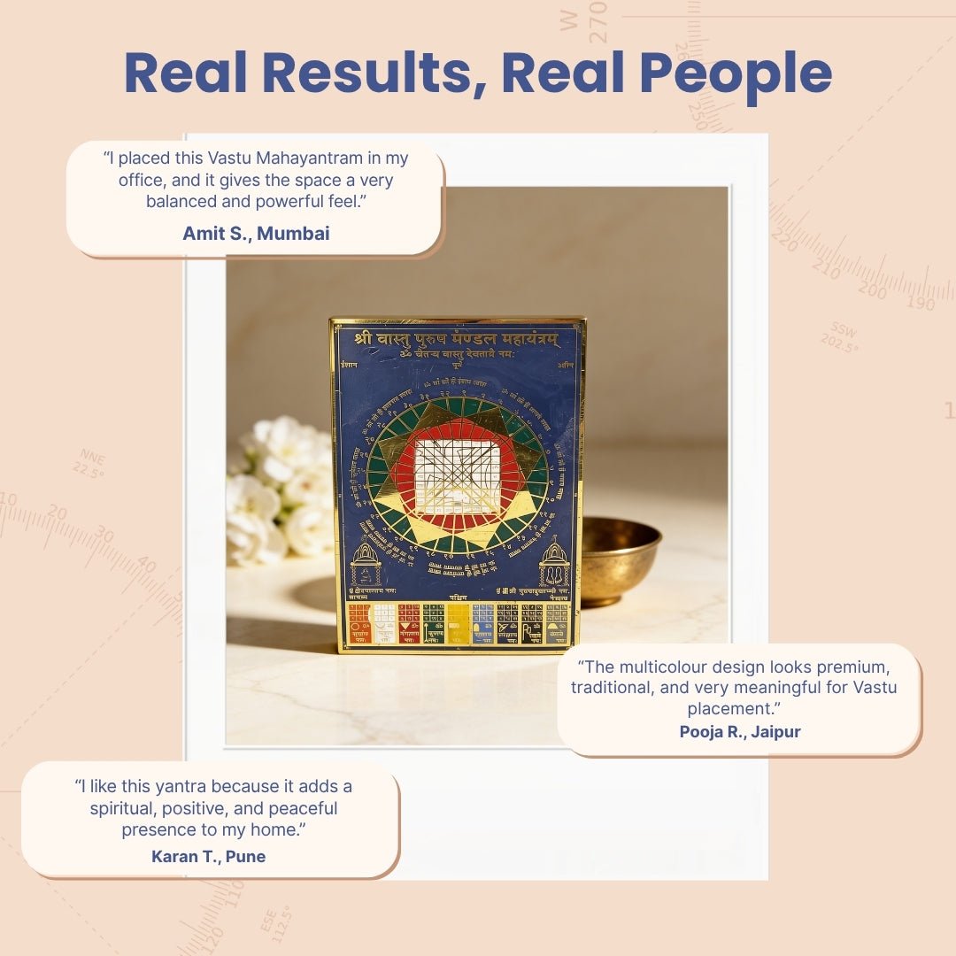 Vastu Purush Mahayantram With Navagraha Multi Colour - plusvalueindia