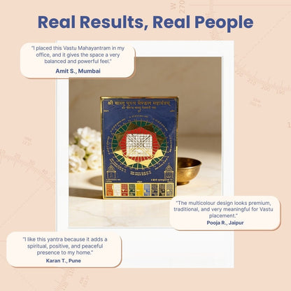 Vastu Purush Mahayantram With Navagraha Multi Colour - plusvalueindia