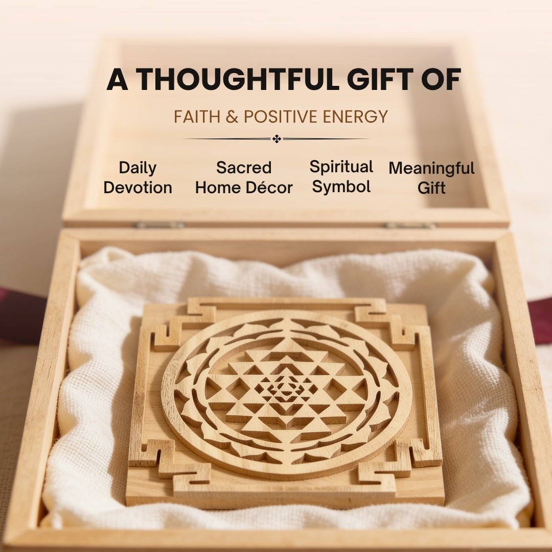 Shriparni Shri Yantra near a locker for traditional wealth intentions