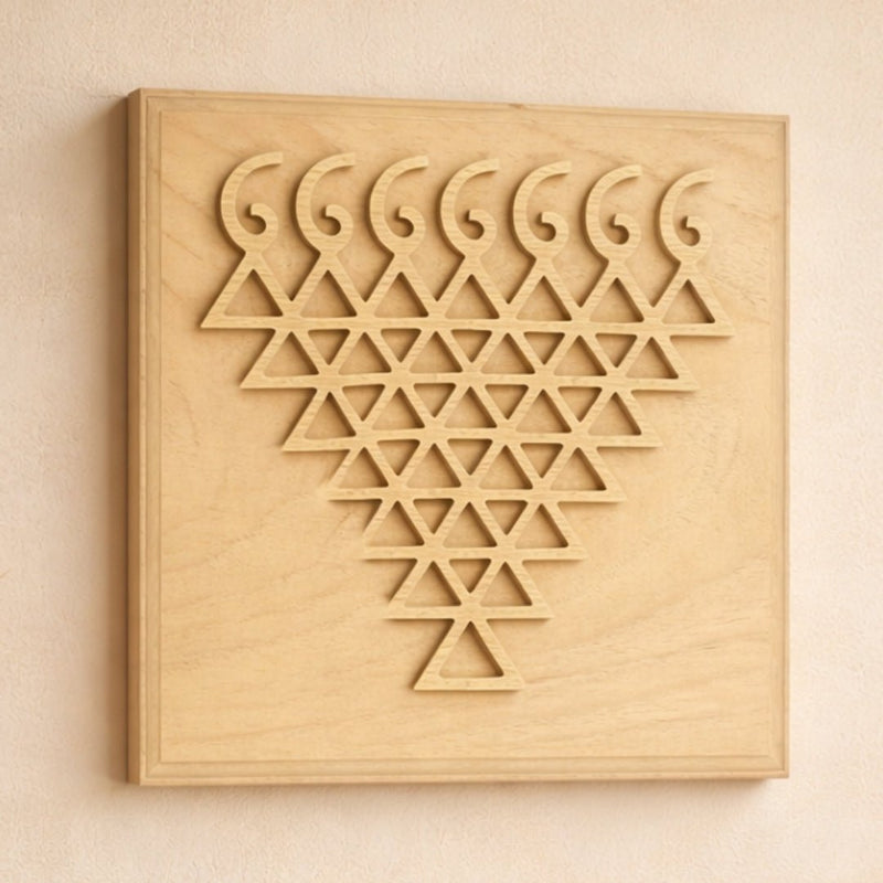 Shriparni Saraswati Yantra Sacred Geometry Wall Art for Students Knowledge & Wisdom - plusvalueindia