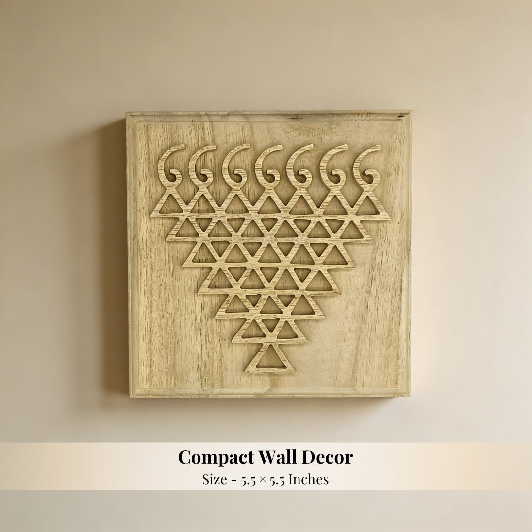 Shriparni Saraswati Yantra Sacred Geometry Wall Art for Students Knowledge & Wisdom - plusvalueindia