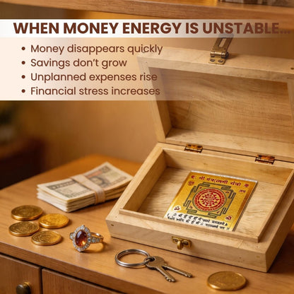 Shriparni Wooden Cash Box for Vastu - Wealth & Money Box for Home Locker & Shop Counter - plusvalueindia