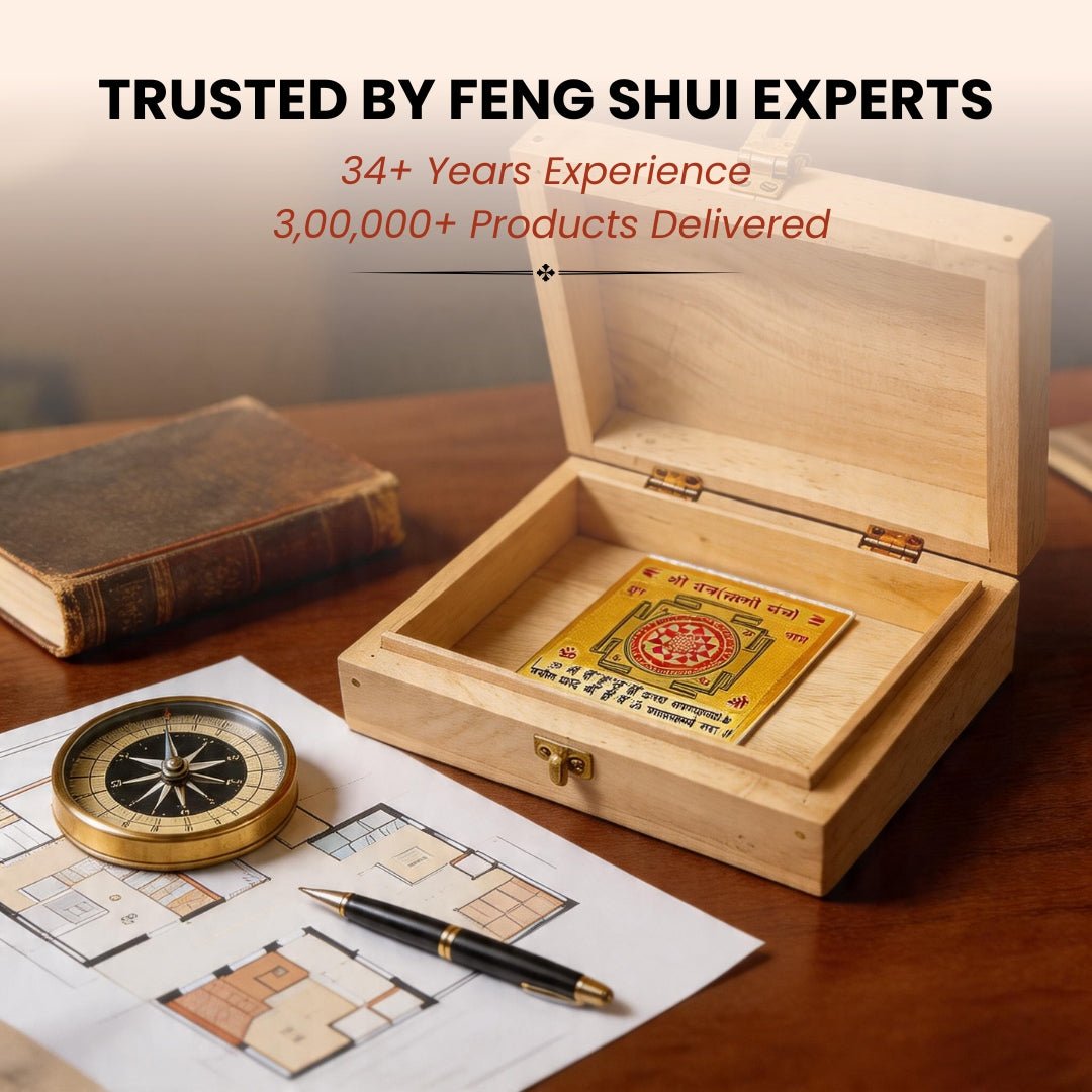 Shriparni Wooden Cash Box for Vastu - Wealth & Money Box for Home Locker & Shop Counter - plusvalueindia