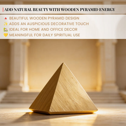 Shriparni Sriparni Wooden Pyramid for Vastu Remedies - plusvalueindia