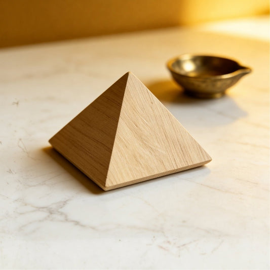 Shriparni Sriparni Wooden Pyramid for Vastu Remedies - plusvalueindia