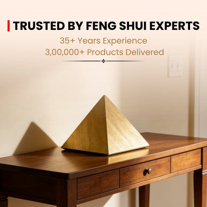 Shriparni Sriparni Wooden Pyramid for Vastu Remedies - plusvalueindia