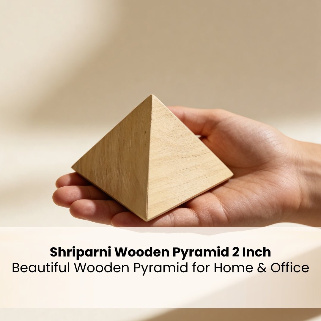 Shriparni Sriparni Wooden Pyramid for Vastu Remedies - plusvalueindia