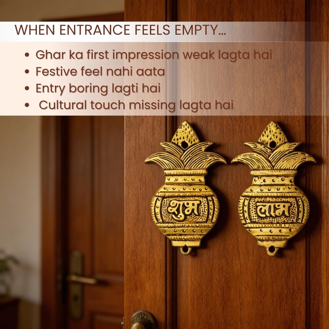 Shubh Labh Kalash Door Hangings (Pair) - plusvalueindia