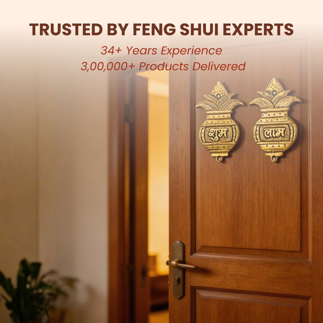 Shubh Labh Kalash Door Hangings (Pair) - plusvalueindia