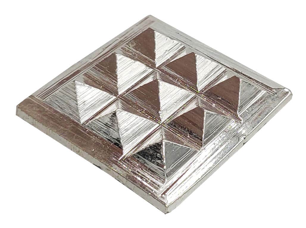 Silver Plated Copper Chips Mirror Vastu