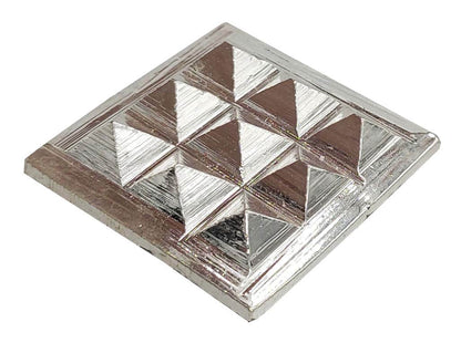 Silver Plated Copper Chips Mirror Vastu