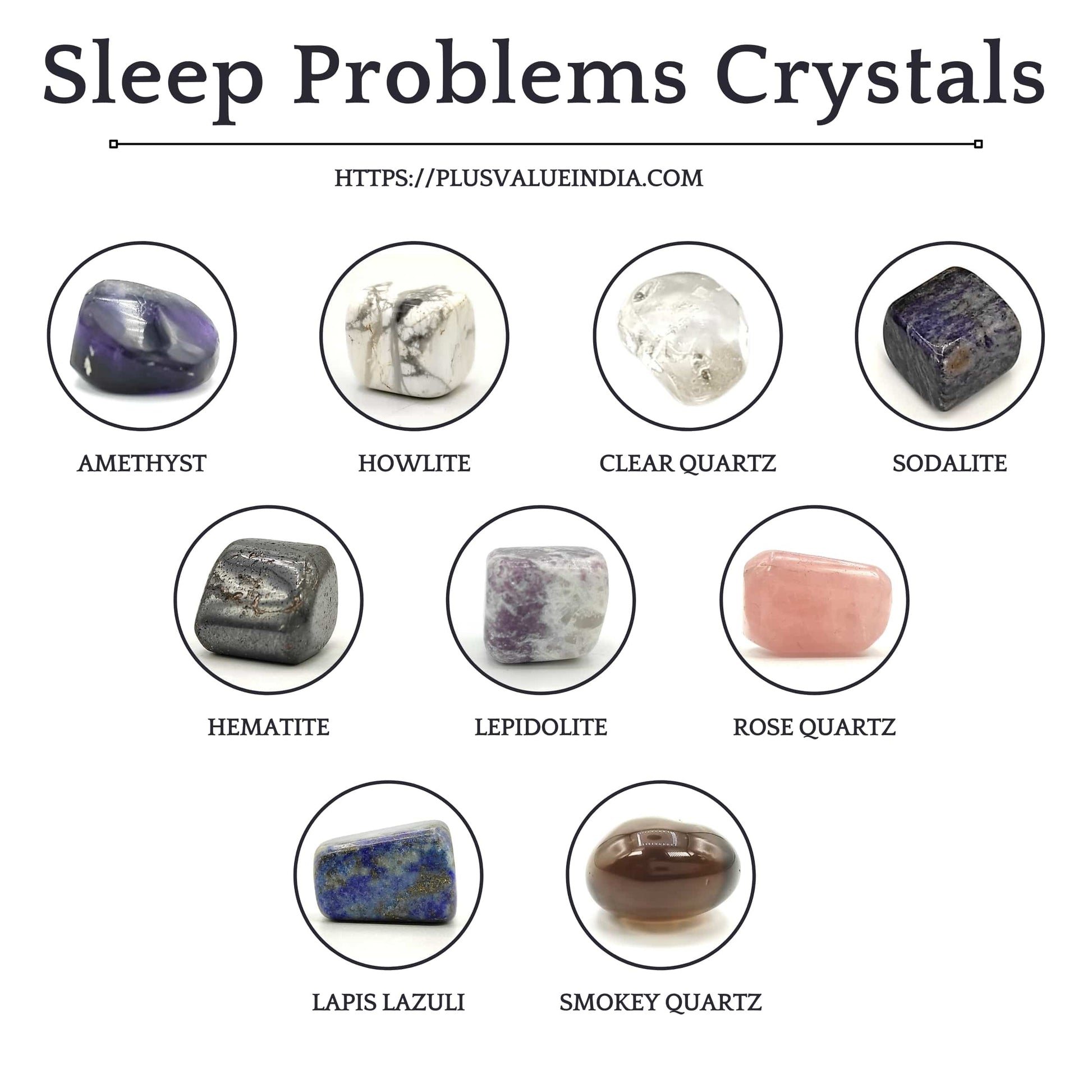 Sleep Problems – Exhaustion, Insomnia Crystal Set Bag