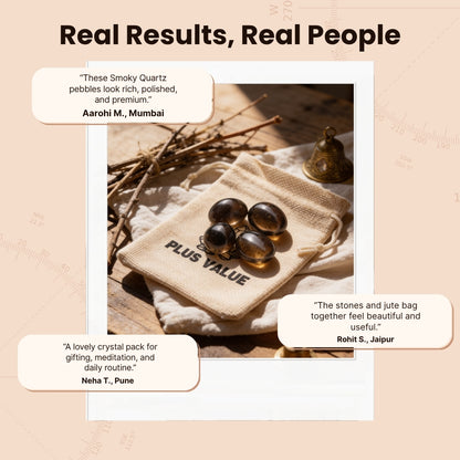 Premium Smokey Smoky Quartz Tumbled Stone Pebbles