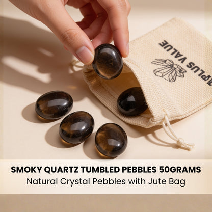 Premium Smokey Smoky Quartz Tumbled Stone Pebbles