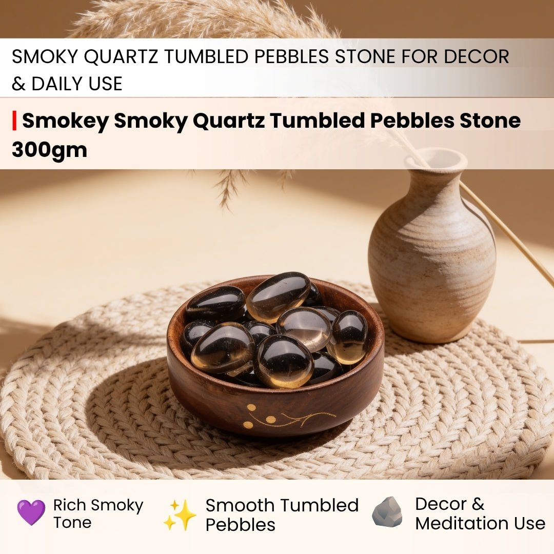 Premium Smokey Smoky Quartz Tumbled Stone Pebbles - plusvalueindia