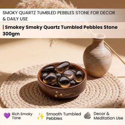 Premium Smokey Smoky Quartz Tumbled Stone Pebbles - plusvalueindia
