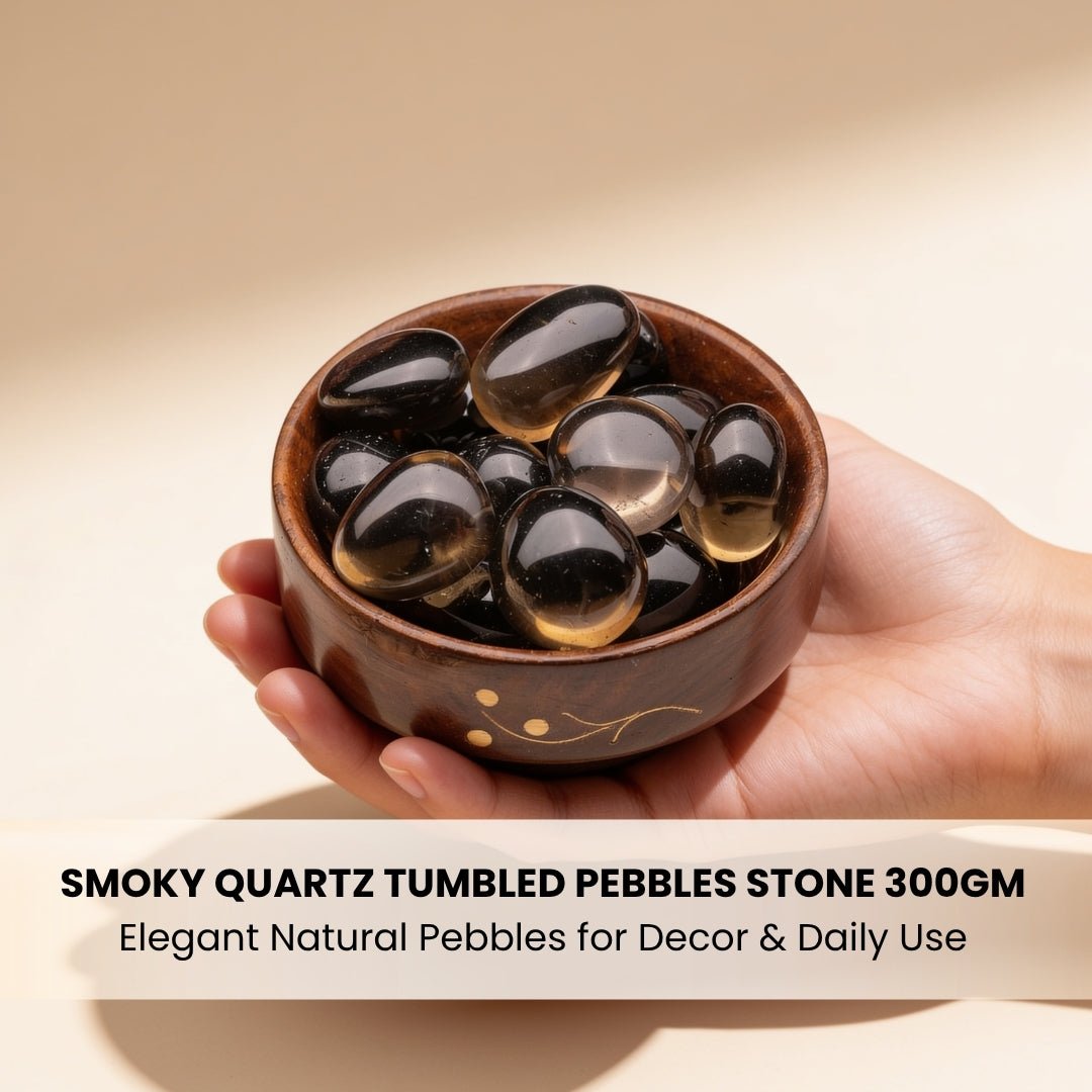 Premium Smokey Smoky Quartz Tumbled Stone Pebbles - plusvalueindia
