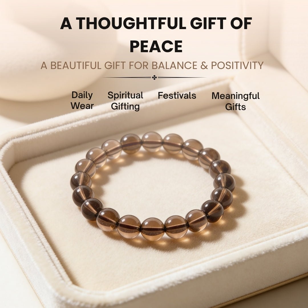 Smoky Quartz Bracelet Negativity Neutralizer - plusvalueindia