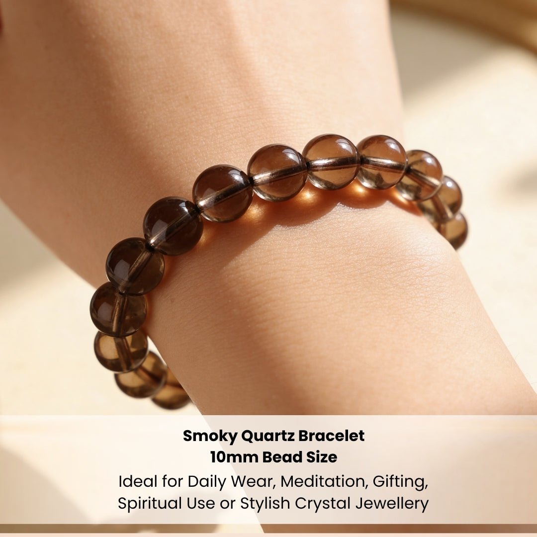 Smoky Quartz Bracelet Negativity Neutralizer - plusvalueindia