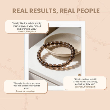 Smoky Quartz Bracelet Negativity Neutralizer - plusvalueindia