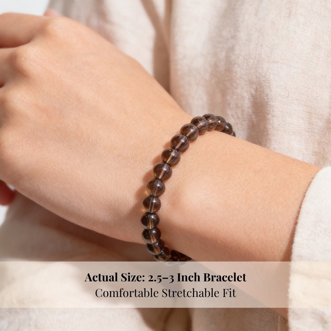 Smoky Quartz Bracelet Negativity Neutralizer - plusvalueindia