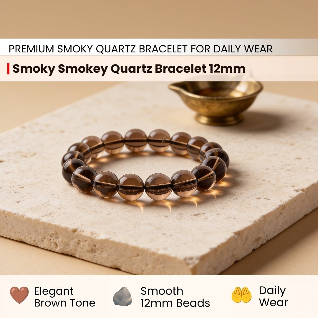 Smoky Quartz Bracelet Negativity Neutralizer - plusvalueindia