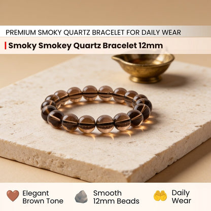 Smoky Quartz Bracelet Negativity Neutralizer - plusvalueindia