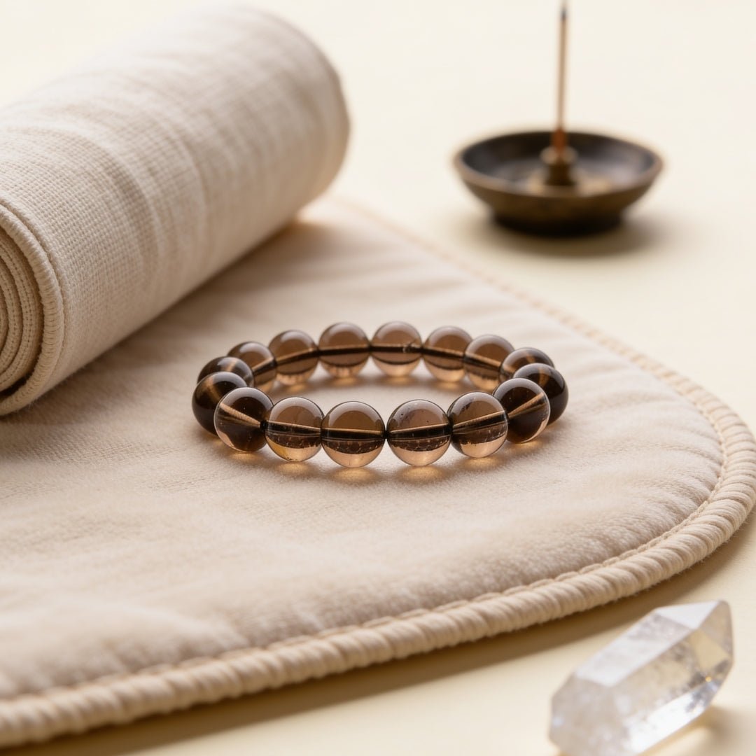 Smoky Quartz Bracelet Negativity Neutralizer - plusvalueindia