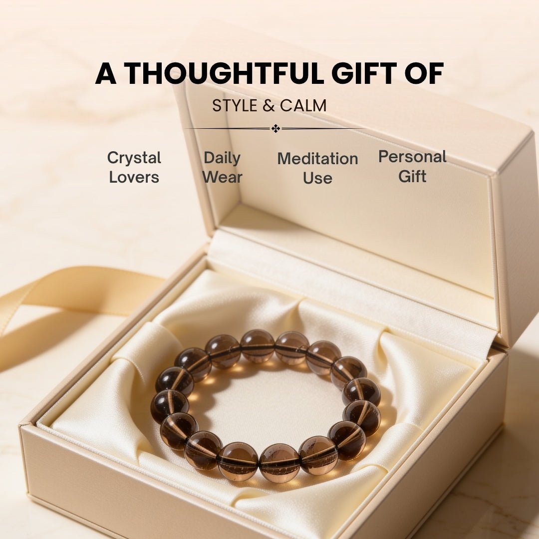 Smoky Quartz Bracelet Negativity Neutralizer - plusvalueindia