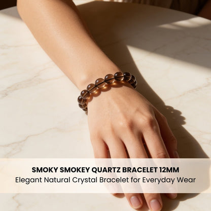Smoky Quartz Bracelet Negativity Neutralizer - plusvalueindia