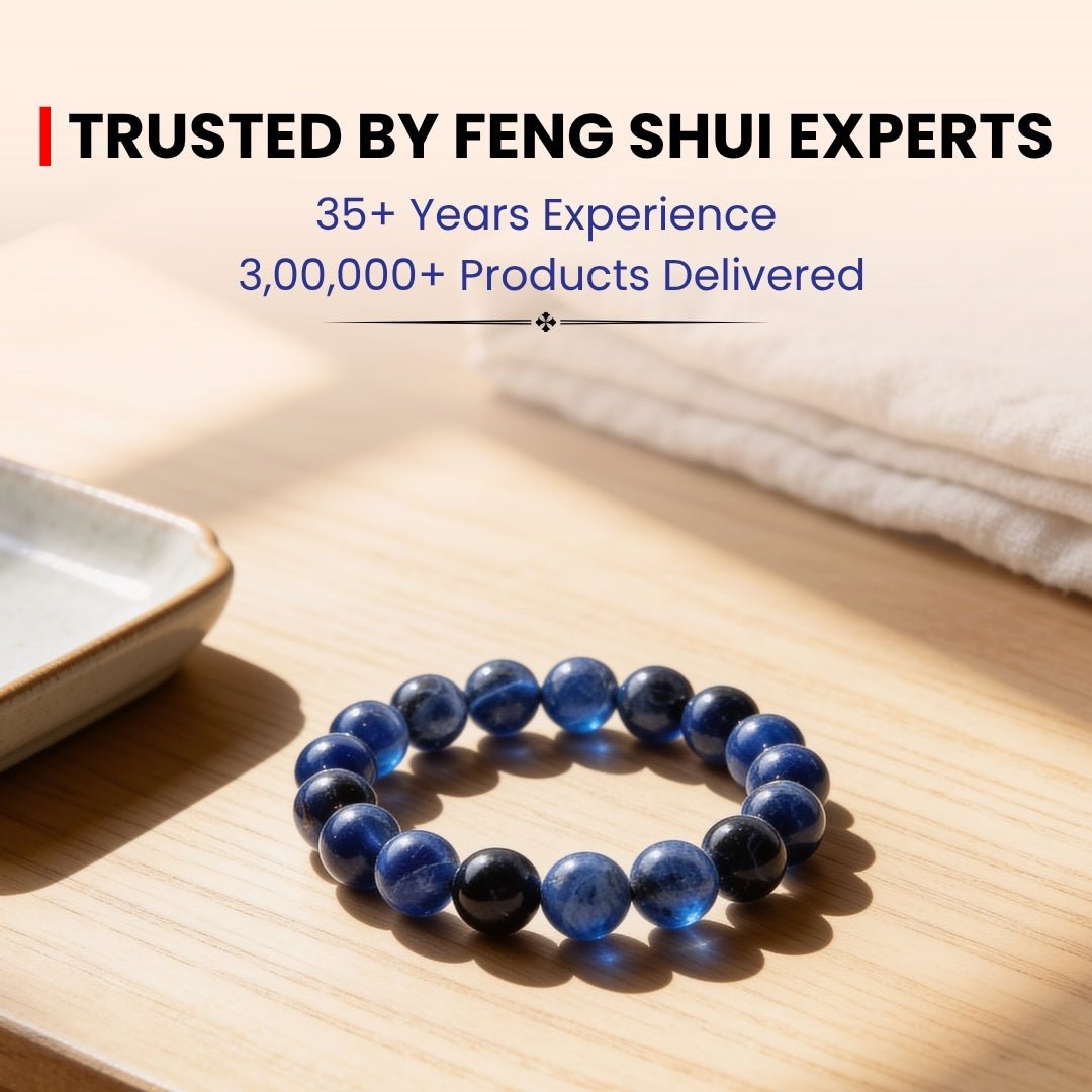 Sodalite Bracelet For Protection From Electro Stress, Over Emotional - plusvalueindia