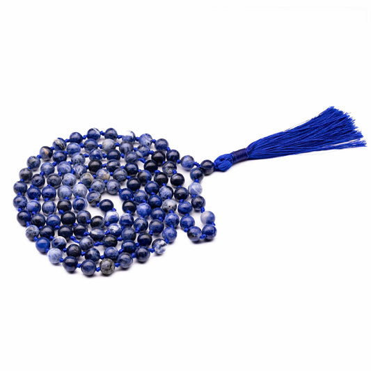 sodalite necklace mala 8mm