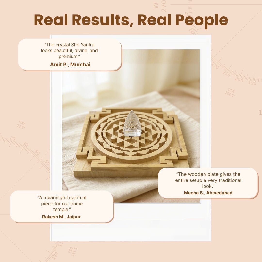 sphatik shri yantra traditionally associated with prosperity and pooja