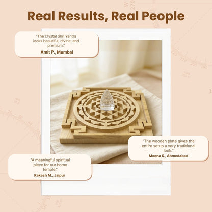 sphatik shri yantra traditionally associated with prosperity and pooja