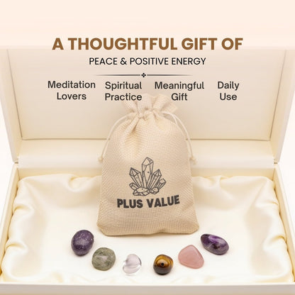 compact spiritual enlightenment crystal bag shown in hand