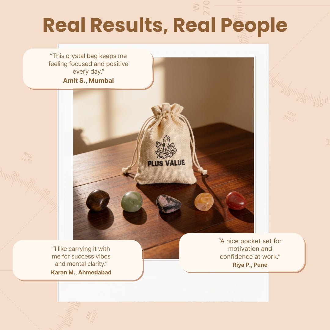 storage pouch used to carry the five-crystal success set